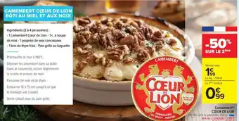Carrefour Camembert Coeur De Lion offre