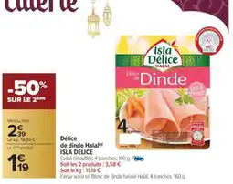 Carrefour DÉLICE DE DINDE HALAL offre