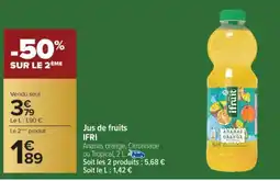 Carrefour Jus de fruits IFRI offre