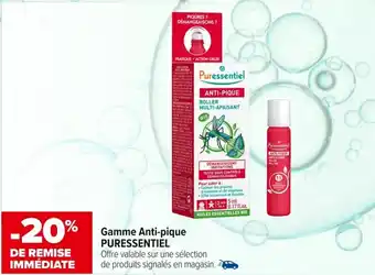 Carrefour maPara parapharmacie Gamme anti-pique puressentiel offre