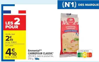Carrefour Emmental CARREFOUR CLASSIC' offre