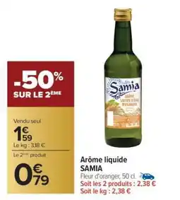 Carrefour Arôme liquide SAMIA offre