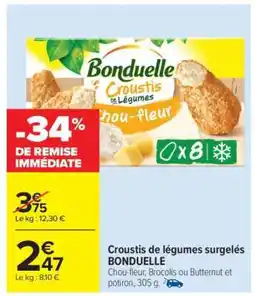 Carrefour Croustis de légumes surgelés BONDUELLE offre
