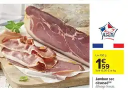 Carrefour Jambon sec désossé offre