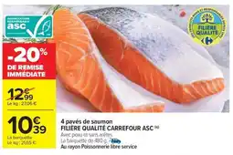 Carrefour 4 Pavés de Saumon offre