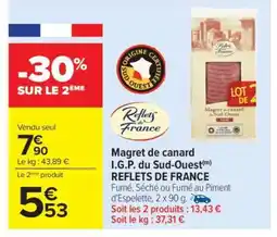 Carrefour Magret de canard I.G.P. du Sud-Ouest REFLETS DE FRANCE offre