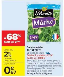 Carrefour Salade mâche FLORETTE offre
