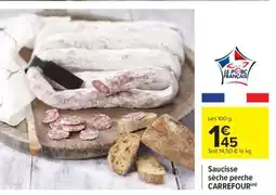 Carrefour Saucisse sèche perche CARREFOUR offre