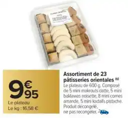 Carrefour Assortiment de 23 pâtisseries orientales offre