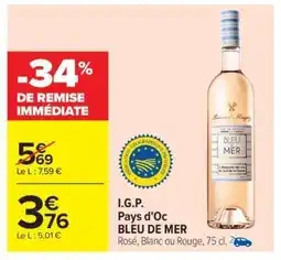 Carrefour BLEU DE MER offre