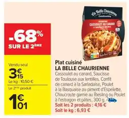 Carrefour Plat Cuisiné 'La Belle Chaurienne' offre