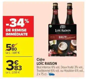 Carrefour CIDRE LOÏC RAISON offre