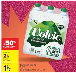 Carrefour Eau Minérale Naturelle Volvic offre