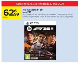 Carrefour Jeu EA Sports F1 25 pour PS5 offre