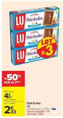 Carrefour Petit écolier offre