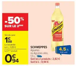 Carrefour Schweppes offre
