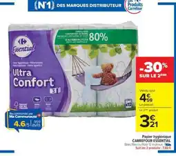 Carrefour Papier hygiénique CARREFOUR ESSENTIAL offre