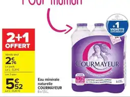 Carrefour Eau Minérale Naturelle Courmayeur offre