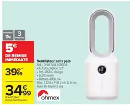 Carrefour Ventilateur sans pale offre