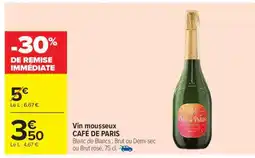 Carrefour Café de Paris offre