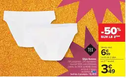 Carrefour Slips femme offre