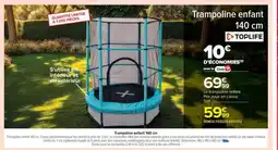Carrefour Trampoline enfant 140 cm offre