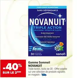 Carrefour maPara parapharmacie Gamme sommeil novanuit offre