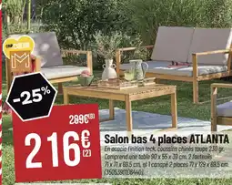 Bricorama Salon bas 4 places atlanta offre