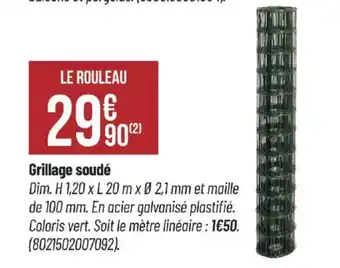 Bricorama Grillage soudé offre