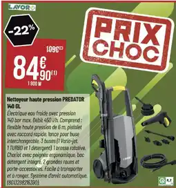 Bricorama Nettoyeur haute pression PREDATOR 140 GL offre