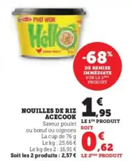 U Express Nouilles de riz acecook offre