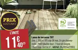 Bricorama Lame de terrasse THT offre