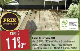 Bricorama Lame de terrasse THT offre