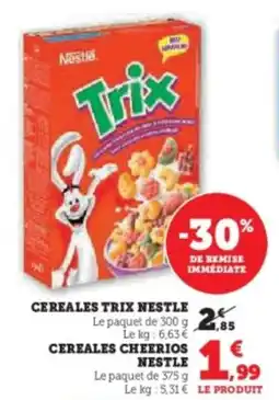 U Express Cereales trix nestle offre