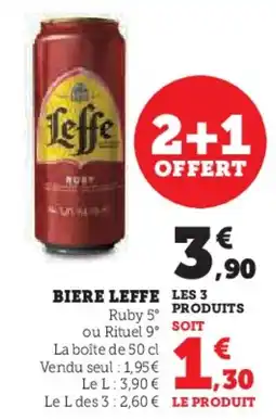 U Express Biere leffe offre