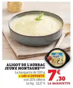 U Express Aligot de l'aubrac jeune montagne offre