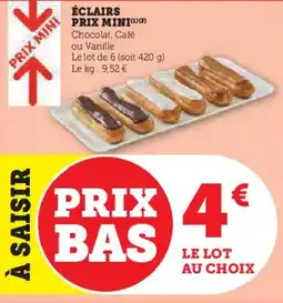 U Express Éclairs prix mini offre