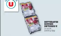 U Express Betteraves rouges entieres u offre