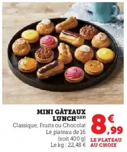 U Express Mini gâteaux lunch offre