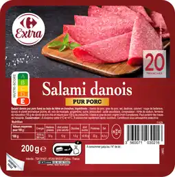 Carrefour Market CARREFOUR EXTRA Salami danois fumé offre