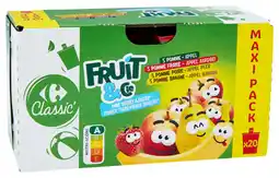Carrefour Market CARREFOUR CLASSIC' Gourdes aux fruits Fruit&Cie Maxi Pack offre