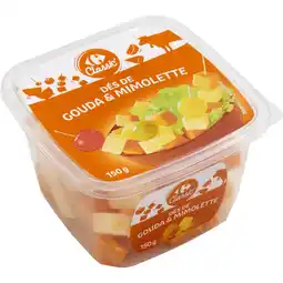 Carrefour CARREFOUR CLASSIC' SUR TOUS LES DÉS DE FROMAGE 150 G offre