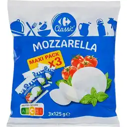 Carrefour CARREFOUR CLASSIC' Mozzarella Maxi Pack offre