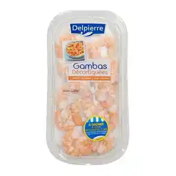 Carrefour Gambas cuites décortiquées natures DELPIERRE offre
