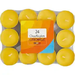 Carrefour CARREFOUR 24 chauffe-plats citronnelle offre