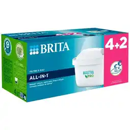 Carrefour BRITA Pack 4+2 filtres à eau MAXTRA PRO offre