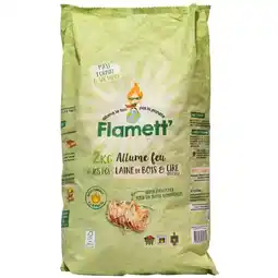 Carrefour FLAMETT Allume feu, laine de bois et cire offre