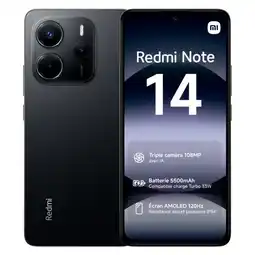 Carrefour XIAOMI Smartphone Redmi note 14 4G 256GO offre