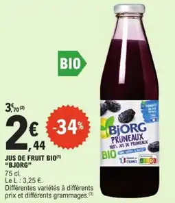 E.Leclerc "BJORG" Jus de fruit bio offre