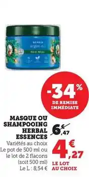 Herbal essences - masque ou shampooing